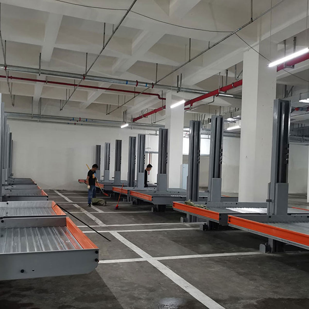 升降橫移式立體車庫的結構框架